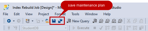 Save button in menu bar